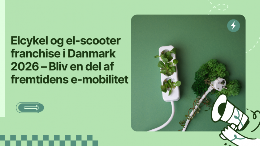 Elcykel og el-scooter franchise i Danmark 2026